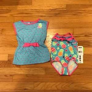 24 months swimsuit with matching coverup